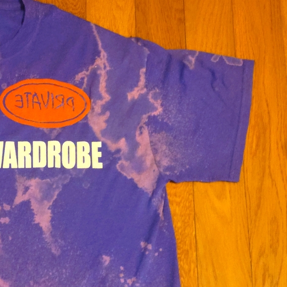Private wardrobe purple tie die tshirt. Large - Picture 2 of 3